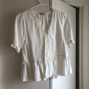 Madewell peplum blouse